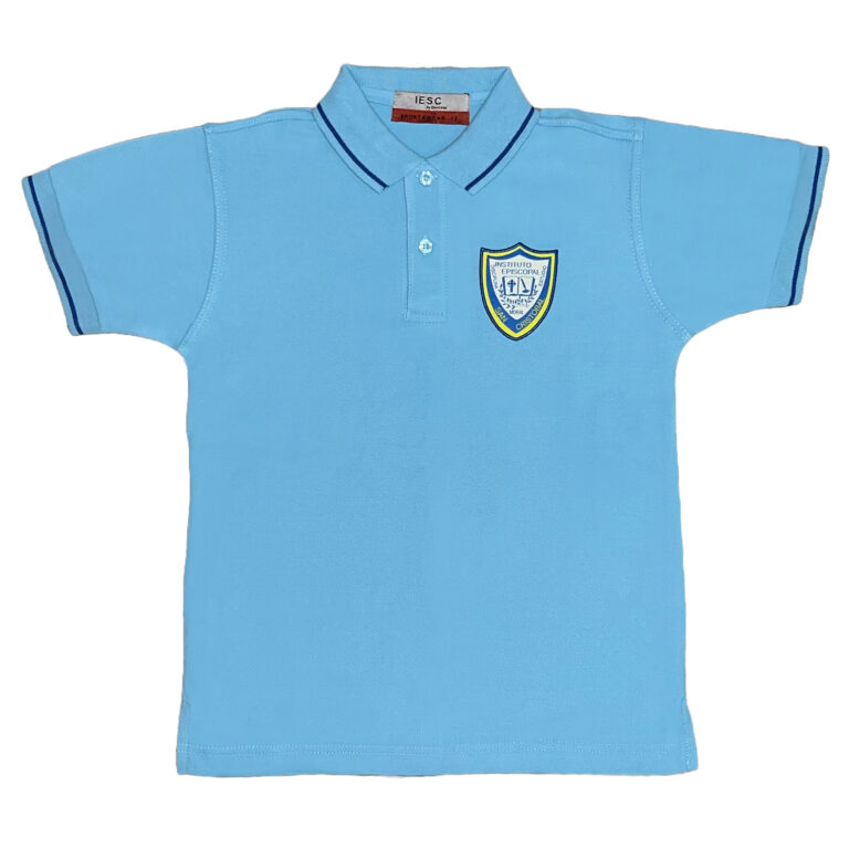 Suéter Polo Celeste