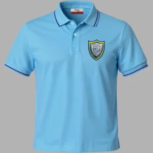 Suéter Polo Celeste